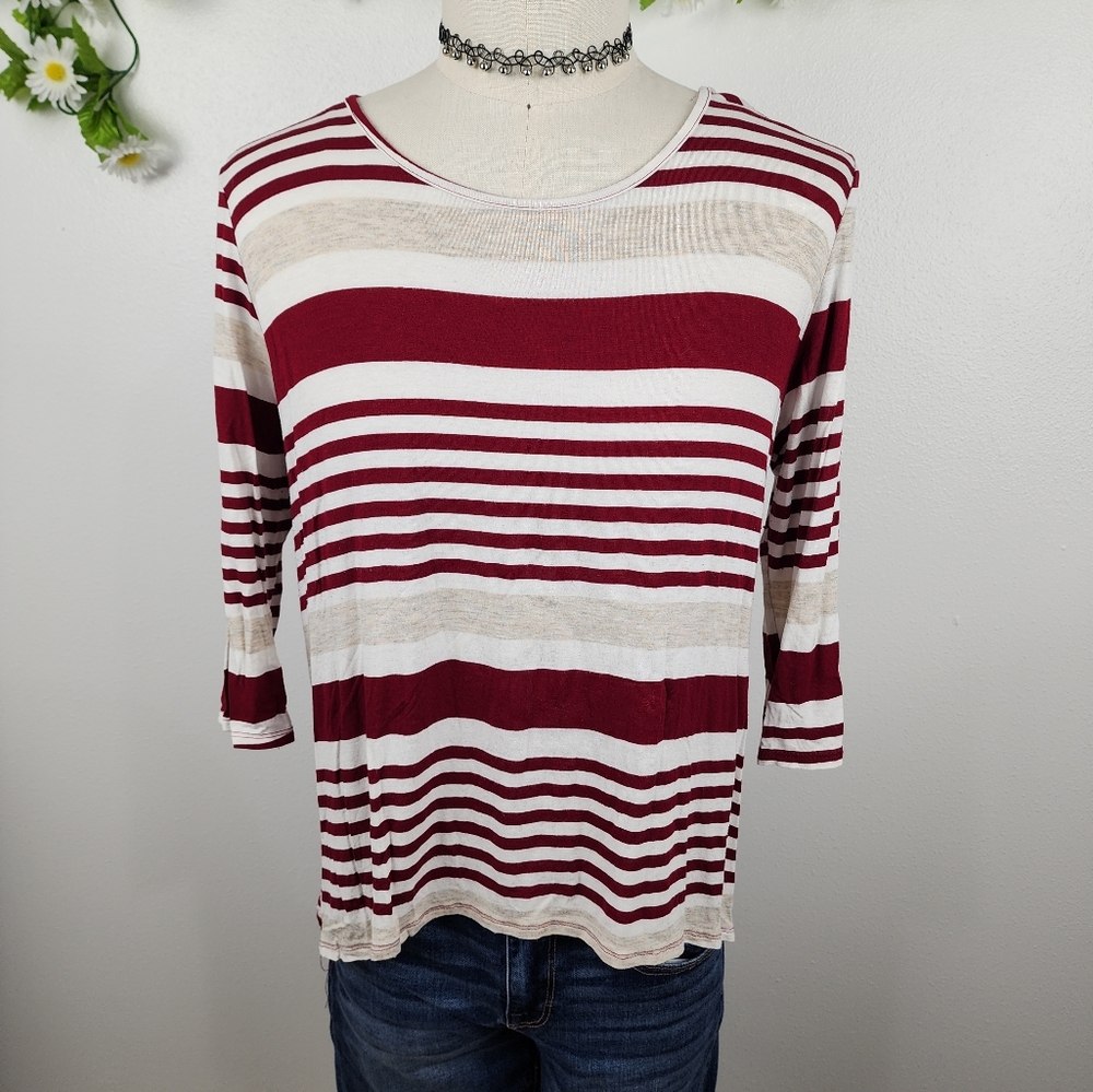 Rue Juju Striped Shirt Sz Xtra Large